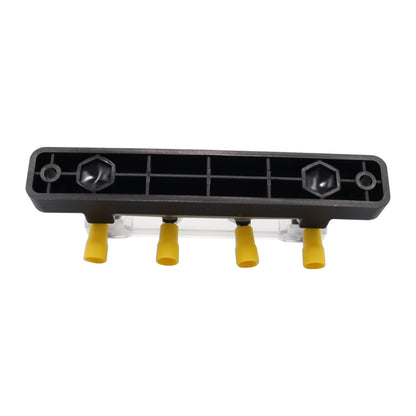 CP-3119 150A 12-48V RV Yacht Single-row 2-way Busbar with 4pcs Terminals(Black) - Booster Cable & Clip by buy2fix | Online Shopping UK | buy2fix