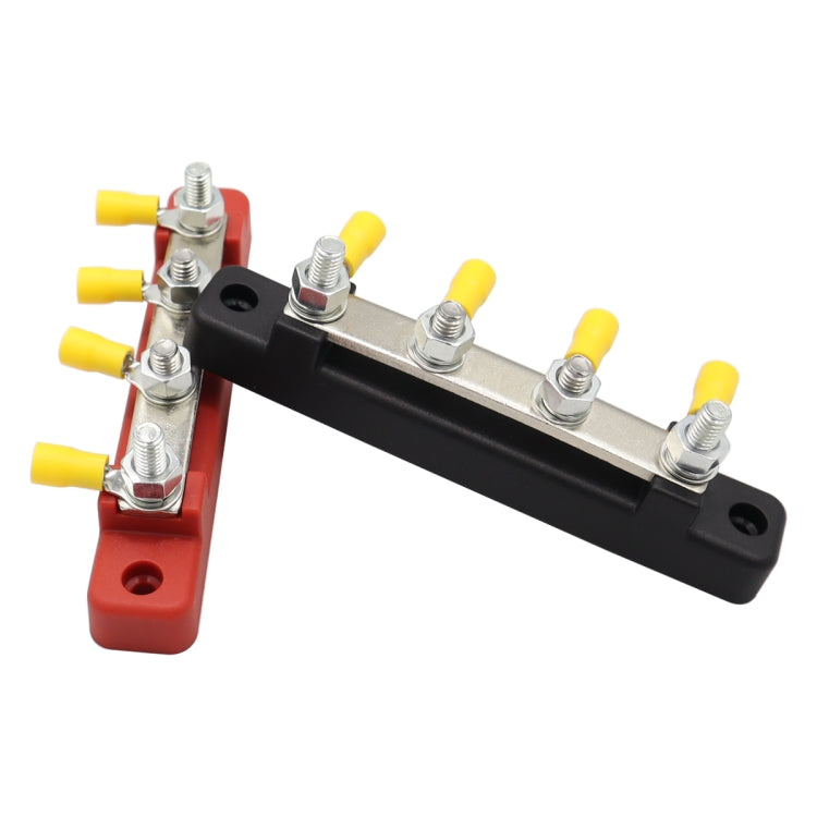 CP-3120 1 Pair 150A 12-48V RV Yacht Single-row 2-way Busbar with 8pcs Terminals(Black + Red) - Booster Cable & Clip by buy2fix | Online Shopping UK | buy2fix