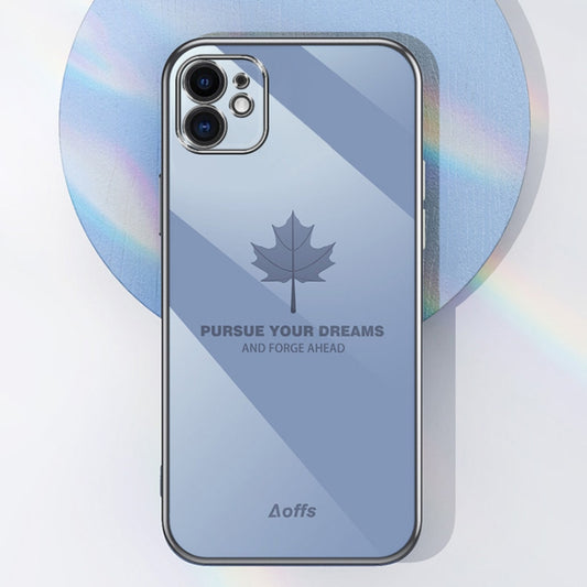 For Samsung Galaxy S23 Ultra 5G 9D Plating Maple Leaf Silicone Phone Case with Strap(Black) - Galaxy S23 Ultra 5G Cases by buy2fix | Online Shopping UK | buy2fix