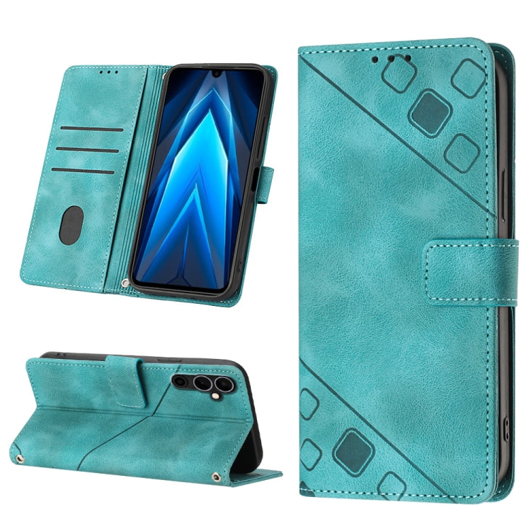 For Tecno Pova Neo 2 LG6n Skin-feel Embossed Leather Phone Case(Green) by buy2fix