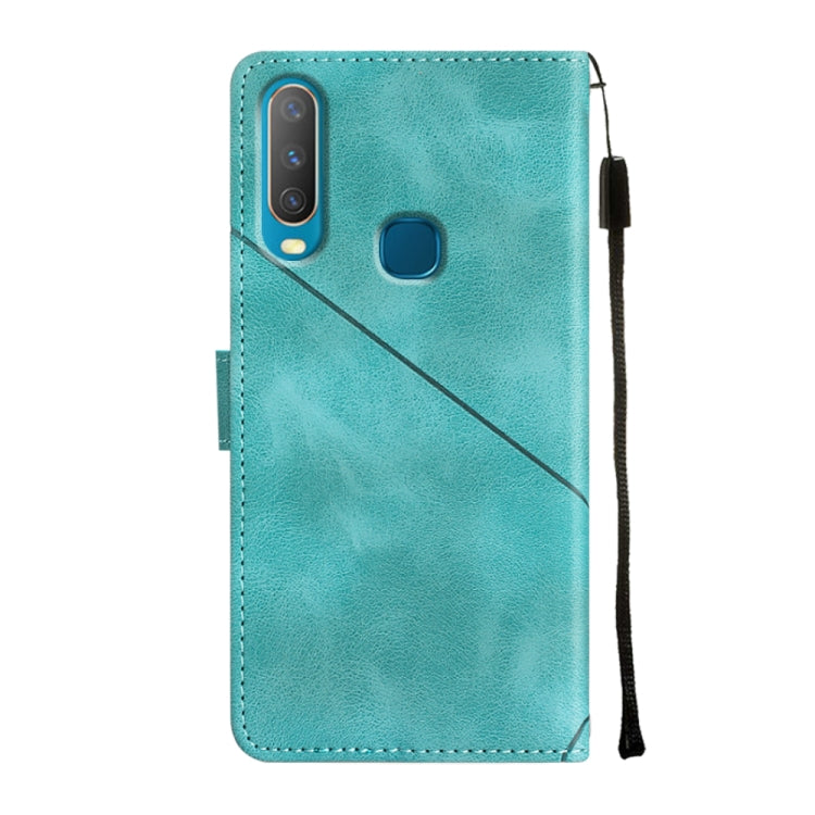 For vivo Y17 / Y15 / Y12 / U10 / Y11 / Y3 Skin-feel Embossed Leather Phone Case(Green) - vivo Cases by buy2fix | Online Shopping UK | buy2fix