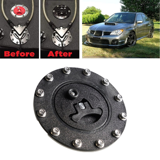 Car Modification Universal Fuel Cell Gas Tank Filler Cap with Nut(Black) - Tank Covers by buy2fix | Online Shopping UK | buy2fix