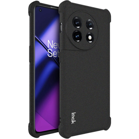 For OnePlus 11 5G imak Shockproof Airbag TPU Phone Case(Matte Black) - OnePlus Cases by imak | Online Shopping UK | buy2fix