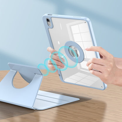 2 in 1 Acrylic Split Rotating Leather Tablet Case For iPad Air 11 2024 / 2022 / 2020 10.9(Ice Blue) - iPad Air (2022) / (2020) 10.9 Cases by buy2fix | Online Shopping UK | buy2fix