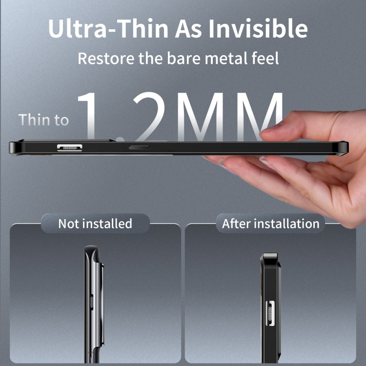 For OnePlus 11 MagSafe Magnetic Frosted Metal Phone Case(Black) - OnePlus Cases by buy2fix | Online Shopping UK | buy2fix