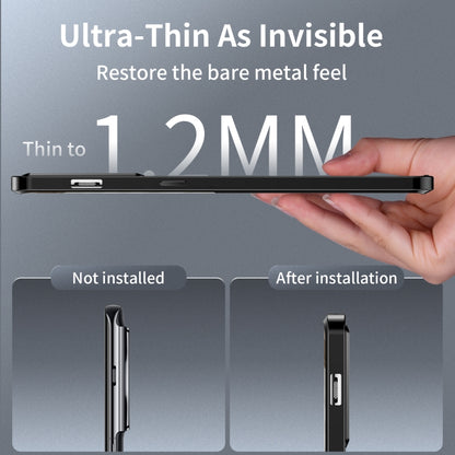For OnePlus 11 MagSafe Magnetic Frosted Metal Phone Case(Black) - OnePlus Cases by buy2fix | Online Shopping UK | buy2fix