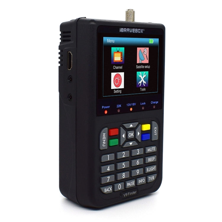 iBRAVEBOX V9 Finder Digital Satellite Signal Finder Meter, Plug Type:EU Plug(Black) - Satellite Finder by buy2fix | Online Shopping UK | buy2fix