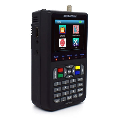 iBRAVEBOX V9 Finder Digital Satellite Signal Finder Meter, Plug Type:EU Plug(Black) - Satellite Finder by buy2fix | Online Shopping UK | buy2fix