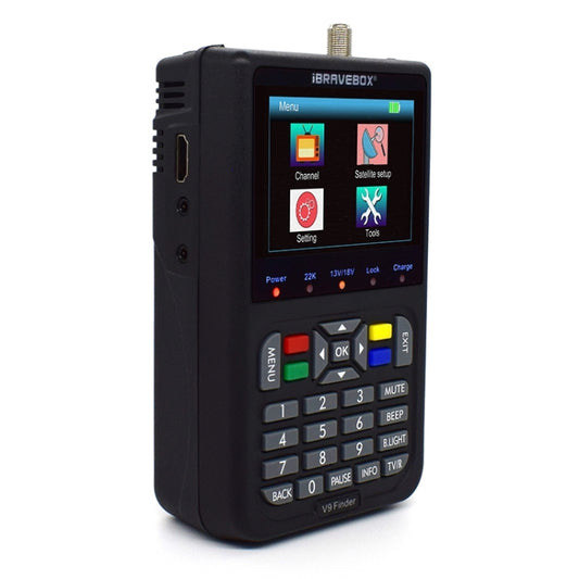 iBRAVEBOX V9 Finder Digital Satellite Signal Finder Meter, Plug Type:EU Plug(Black) - Satellite Finder by buy2fix | Online Shopping UK | buy2fix