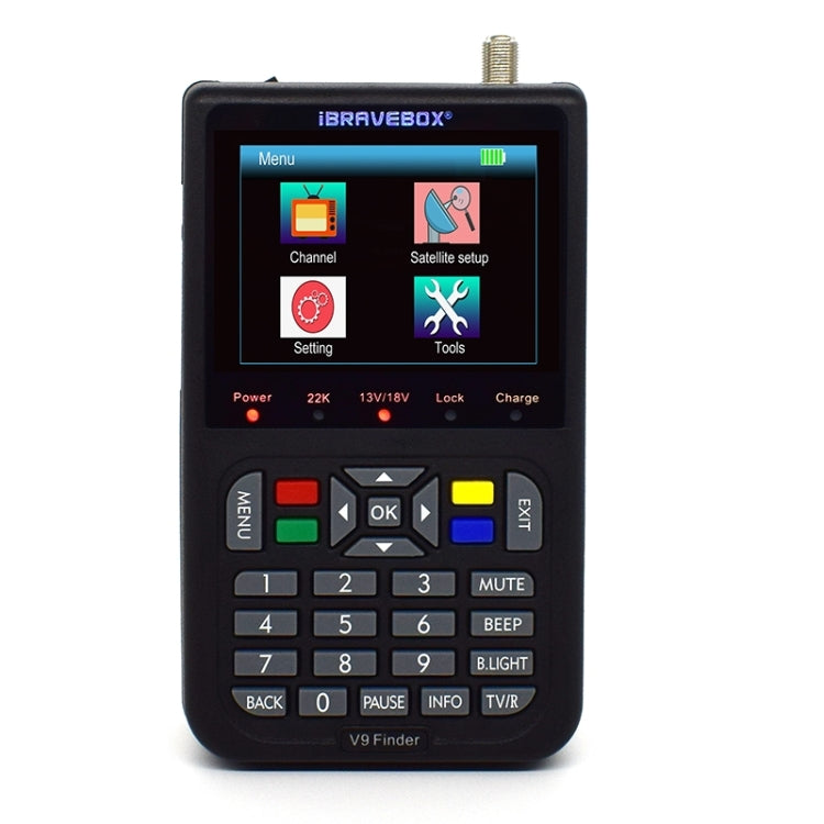 iBRAVEBOX V9 Finder Digital Satellite Signal Finder Meter, Plug Type:EU Plug(Black) - Satellite Finder by buy2fix | Online Shopping UK | buy2fix