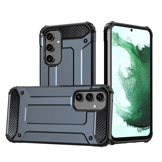 For Samsung Galaxy A54 5G Magic Armor TPU Hard PC Phone Case(Navy Blue)