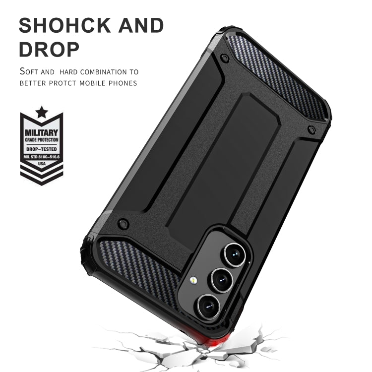 For Samsung Galaxy A54 5G Magic Armor TPU Hard PC Phone Case(Navy Blue) by buy2fix