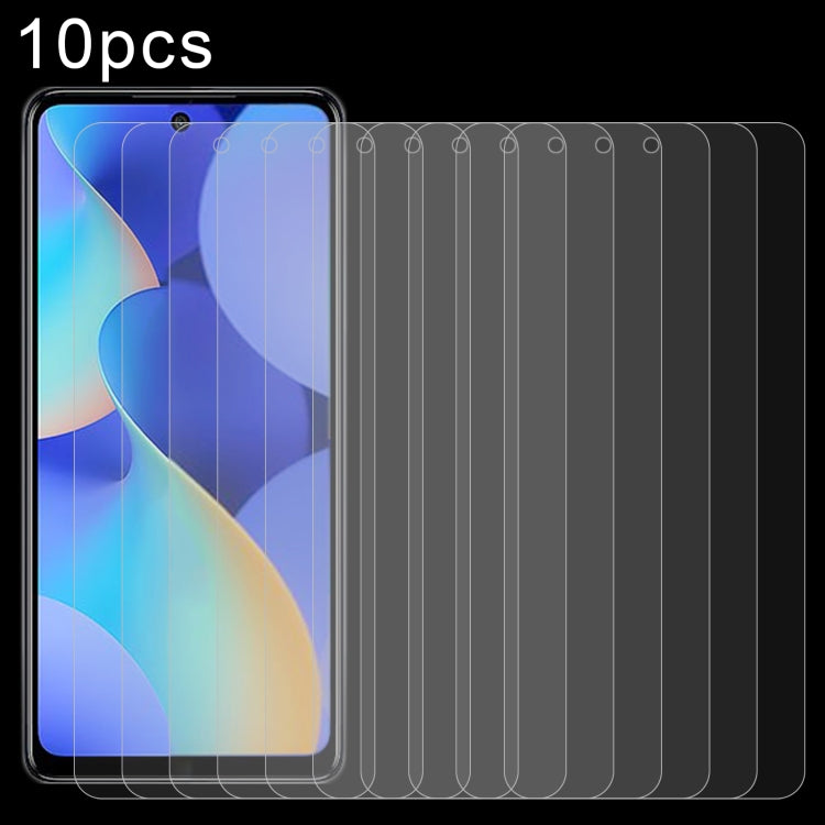 For Tecno Spark 10 Pro 10pcs 0.26mm 9H 2.5D Tempered Glass Film by buy2fix