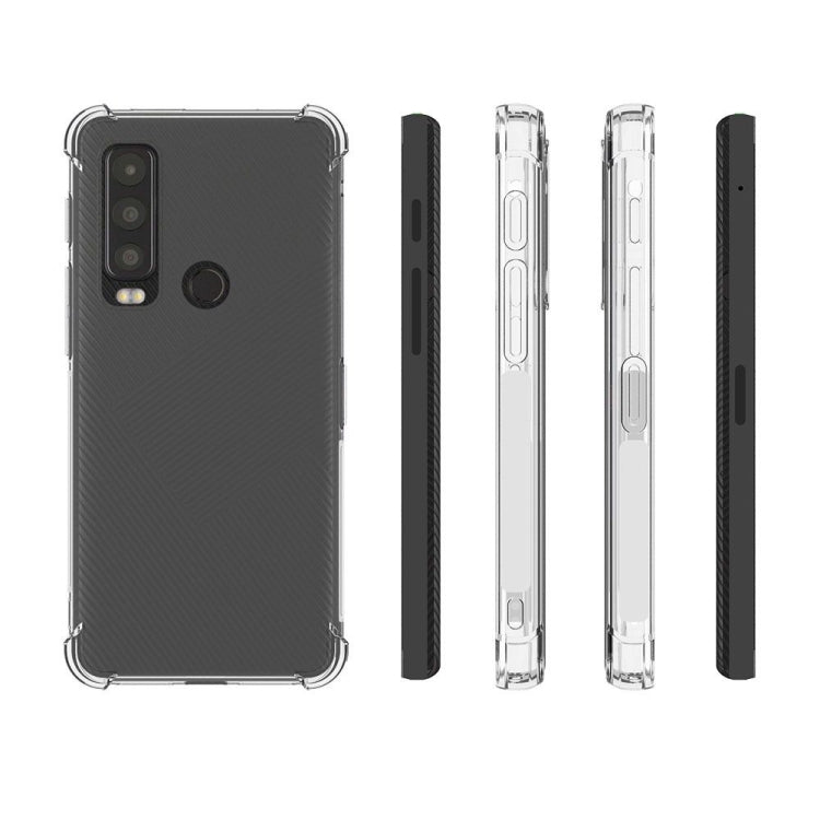 For CAT S75 5G / Motorola Defy 2 Shockproof Non-slip Thickening TPU Phone Case(Transparent) by buy2fix