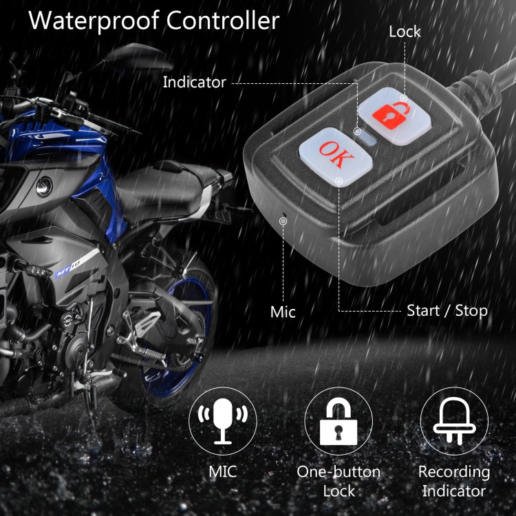 SE20 2.0 inch 1080P Waterproof HD Motorcycle DVR, Support TF Card / Cycling Video / Parking Monitoring - Electrical Instruments by buy2fix | Online Shopping UK | buy2fix