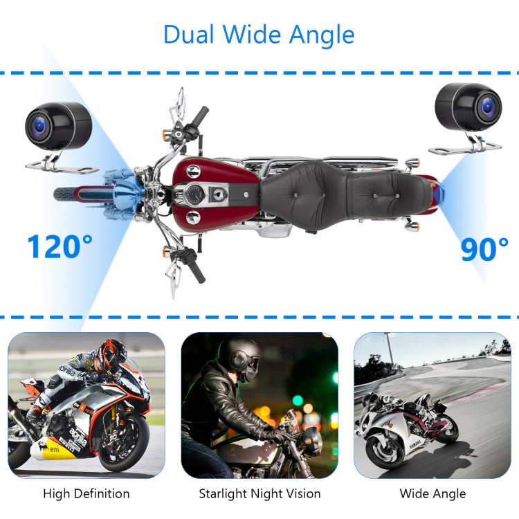 SE20 2.0 inch 1080P Waterproof HD Motorcycle DVR, Support TF Card / Cycling Video / Parking Monitoring - Electrical Instruments by buy2fix | Online Shopping UK | buy2fix