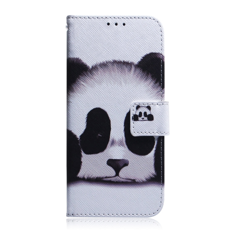 For Motorola Moto G73 Coloured Drawing Flip Leather Phone Case(Panda) - Motorola Cases by buy2fix | Online Shopping UK | buy2fix