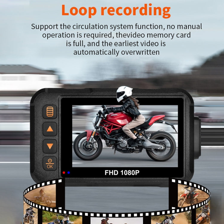 SE60 3.0 inch 1080P Waterproof HD Motorcycle DVR, Support TF Card / Cycling Video / Parking Monitoring - Electrical Instruments by buy2fix | Online Shopping UK | buy2fix