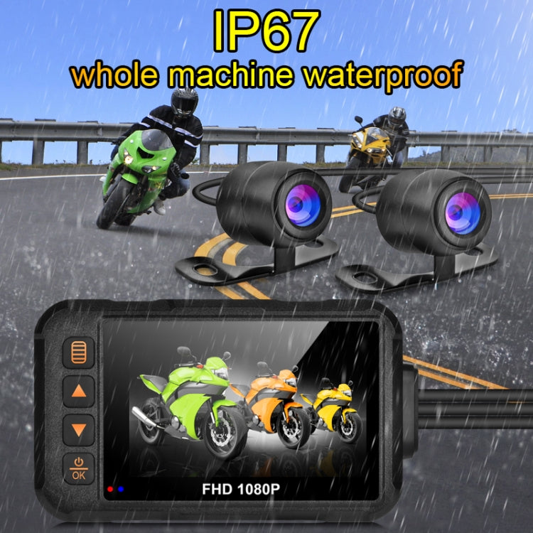 SE60 3.0 inch 1080P Waterproof HD Motorcycle DVR, Support TF Card / Cycling Video / Parking Monitoring - Electrical Instruments by buy2fix | Online Shopping UK | buy2fix