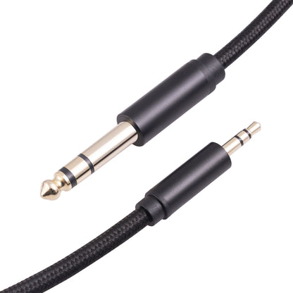 3662BK 3.5mm Male to 6.35mm Male Stereo Audio Cable, Length:2m - Microphone Audio Cable & Connector by buy2fix | Online Shopping UK | buy2fix
