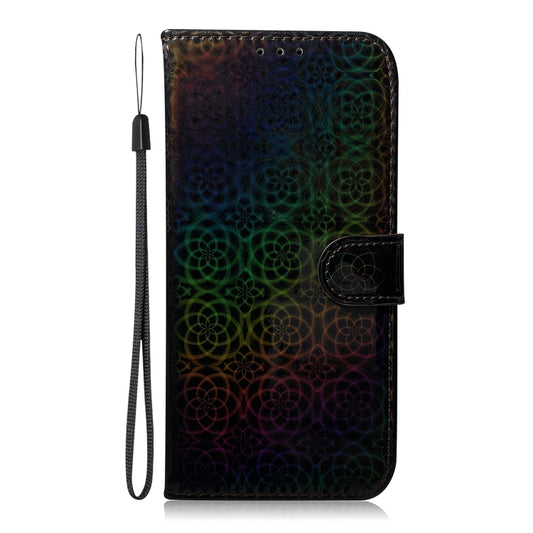 For Realme 10 Pro+ Colorful Magnetic Buckle Leather Phone Case(Black) - Realme Cases by buy2fix | Online Shopping UK | buy2fix