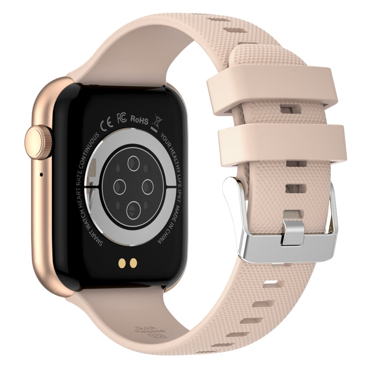 HT15 1.85 inch Silicone Band IP67 Waterproof Smart Watch, Support Bluetooth Calling / Sleep Monitoring(Gold) by buy2fix