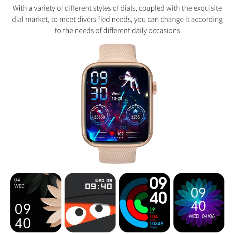HT15 1.85 inch Silicone Band IP67 Waterproof Smart Watch, Support Bluetooth Calling / Sleep Monitoring(Gold) by buy2fix