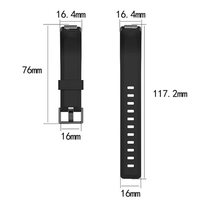 For Fitbit Inspire / Inspire HR Glossy Surface Silicone  Watch Band, Size:S(Dark Purple) - Watch Bands by buy2fix | Online Shopping UK | buy2fix