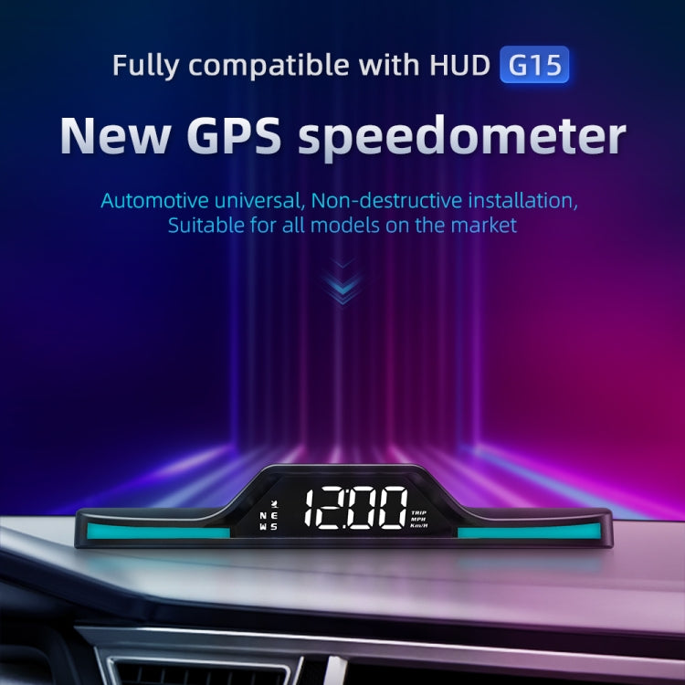 G15 Car HD GPS Head-Up Display with Color Changing Ambient Light - Head Up Display System by buy2fix | Online Shopping UK | buy2fix