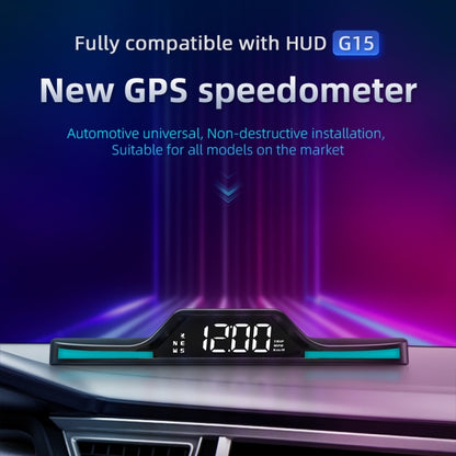 G15 Car HD GPS Head-Up Display with Color Changing Ambient Light - Head Up Display System by buy2fix | Online Shopping UK | buy2fix