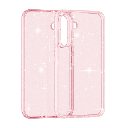 For Samsung Galaxy A54 5G EU Shockproof Terminator Style Glitter Powder Phone Case(Shiny Pink) by buy2fix