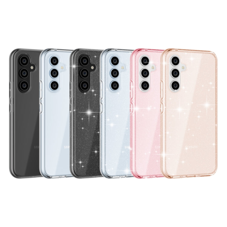 For Samsung Galaxy A54 5G EU Shockproof Terminator Style Glitter Powder Phone Case(Shiny Pink) by buy2fix