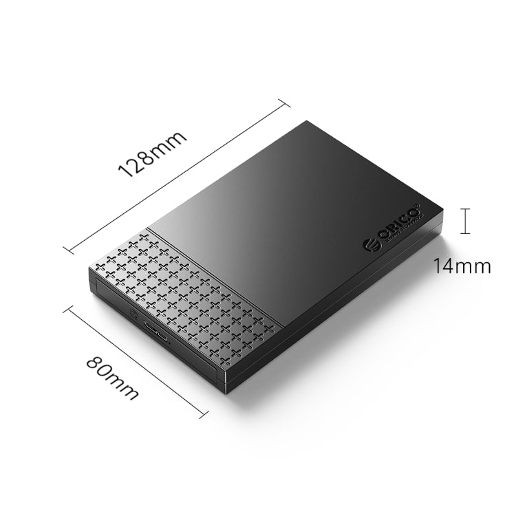 ORICO ORICO-2526U3-V1 2.5 inch USB 3.0 Micro-B Hard Drive Enclosure External Storage Case(Black) - HDD Enclosure by ORICO | Online Shopping UK | buy2fix