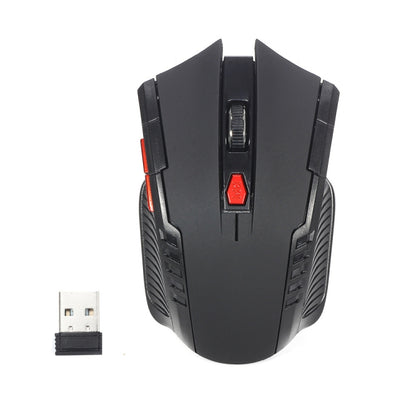 6-keys 2.4G 1600DPI Three-speed Adjustable Wireless Office Mouse(Black) by buy2fix