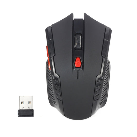 6-keys 2.4G 1600DPI Three-speed Adjustable Wireless Office Mouse(Black) by buy2fix
