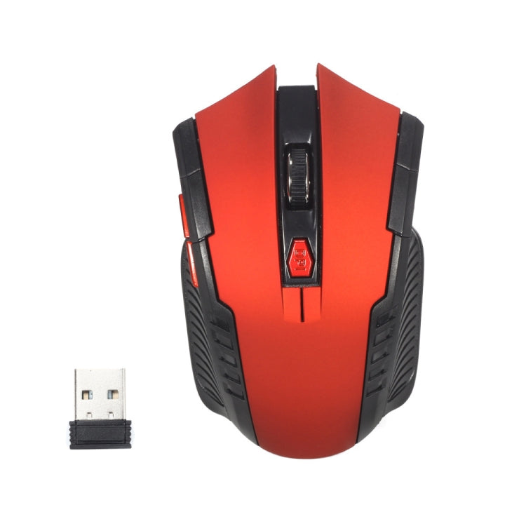 6-keys 2.4G 1600DPI Three-speed Adjustable Wireless Office Mouse(Red) by buy2fix