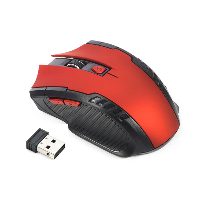 6-keys 2.4G 1600DPI Three-speed Adjustable Wireless Office Mouse(Red) by buy2fix