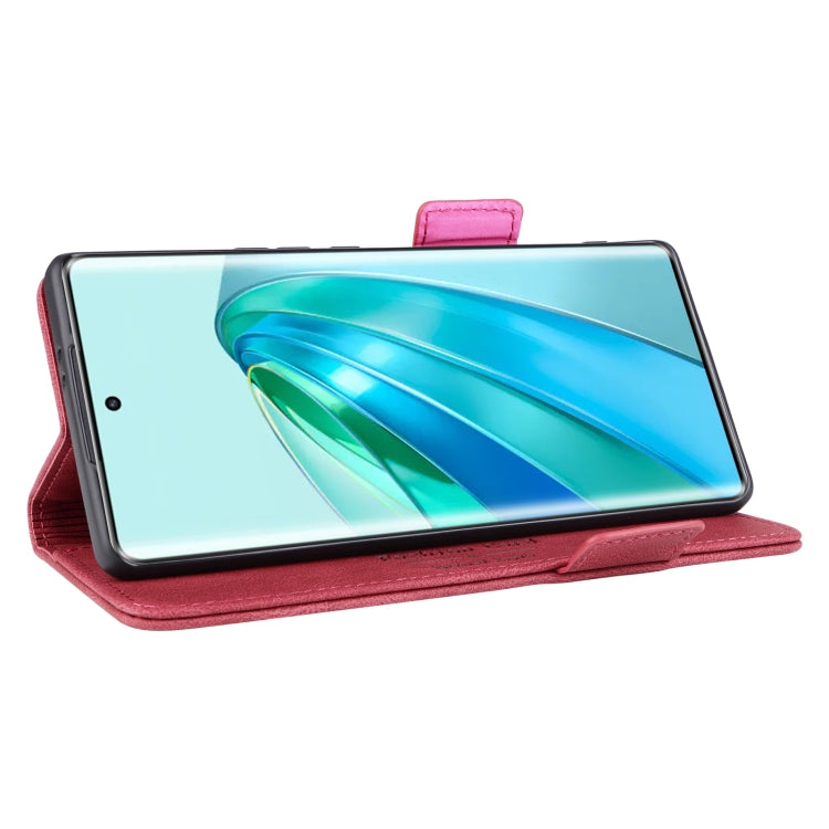 For Honor X9a 5G / Magic5 Lite Magnetic Clasp Flip Leather Phone Case(Red) by buy2fix