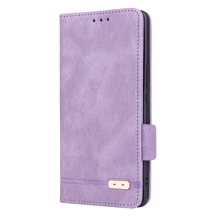 For Honor X9a 5G / Magic5 Lite Magnetic Clasp Flip Leather Phone Case(Purple) by buy2fix