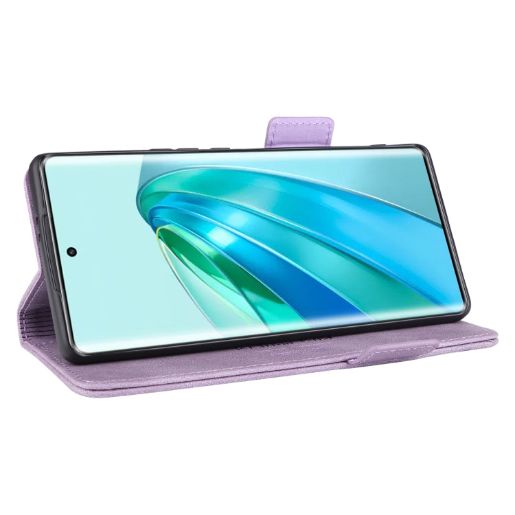 For Honor X9a 5G / Magic5 Lite Magnetic Clasp Flip Leather Phone Case(Purple) by buy2fix