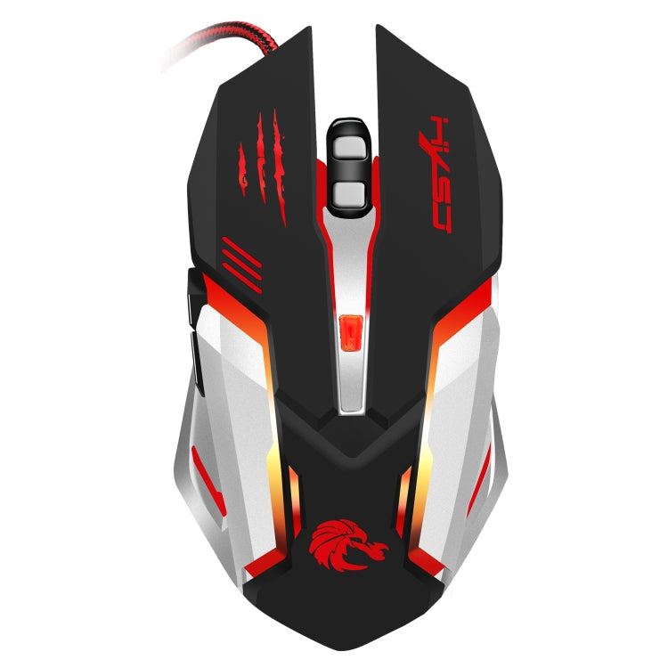HXSJ S100 6 Keys Colorful Luminous Wired Gaming Mouse - Wired Mice by HXSJ | Online Shopping UK | buy2fix