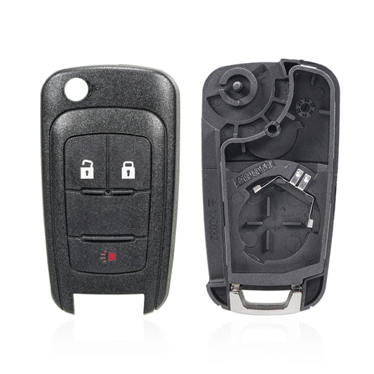 For Opel Car Keys Replacement Car Key Case with Foldable Key Blade(3 Buttons) - Remote Car Key by buy2fix | Online Shopping UK | buy2fix