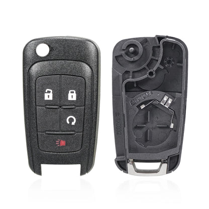 For Opel Car Keys Replacement Car Key Case with Foldable Key Blade(3 Buttons/Start Button) - Remote Car Key by buy2fix | Online Shopping UK | buy2fix