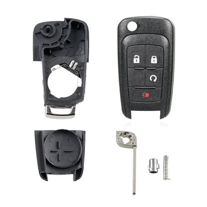 For Opel Car Keys Replacement Car Key Case with Foldable Key Blade(3 Buttons/Start Button) - Remote Car Key by buy2fix | Online Shopping UK | buy2fix