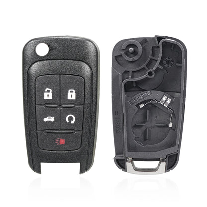 For Opel Car Keys Replacement Car Key Case with Foldable Key Blade(5 Sedan Button) - Remote Car Key by buy2fix | Online Shopping UK | buy2fix