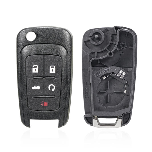For Opel Car Keys Replacement Car Key Case with Foldable Key Blade(5 Sedan Button) - Remote Car Key by buy2fix | Online Shopping UK | buy2fix