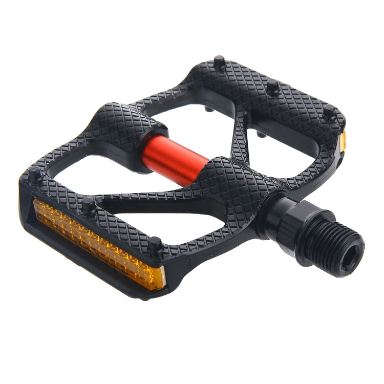 B610 1 Pair Mountain Bicycle Carbon Fiber Palin Bearing Pedals(Red) by buy2fix