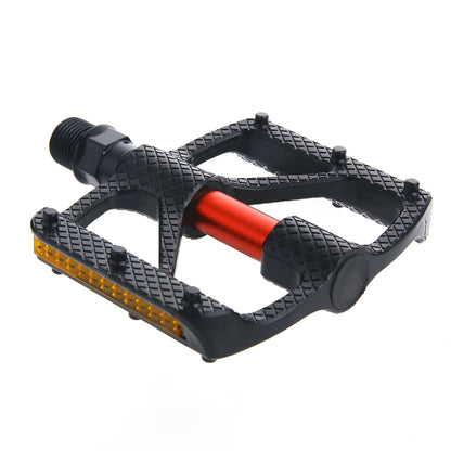 B610 1 Pair Mountain Bicycle Carbon Fiber Palin Bearing Pedals(Red) by buy2fix