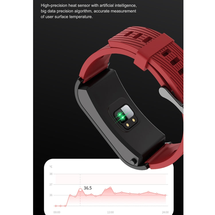 H21 1.14 inch Leather Band Earphone Detachable Smart Watch Support Temperature Measurement / Bluetooth Call / Voice Control(Black) - Smart Watches by buy2fix | Online Shopping UK | buy2fix