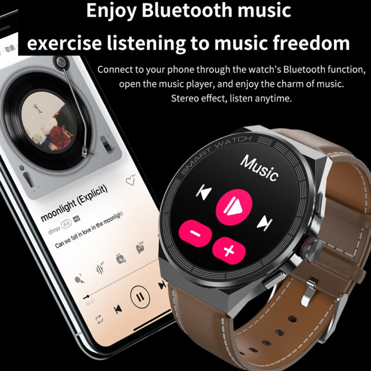 BM01 1.45 inch Steel Band IP68 Waterproof Smart Watch Support Bluetooth Call / NFC(Black) - Smart Watches by buy2fix | Online Shopping UK | buy2fix